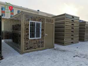 Bureau mobile préfabriqué moderne et portable de 20 pieds, pliable, en panneaux sandwich, industriel, évolutif et à installation rapide - Product Image 3