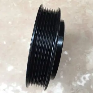 Compressor pulley groove for auto air conditioners or transport refrigeration units