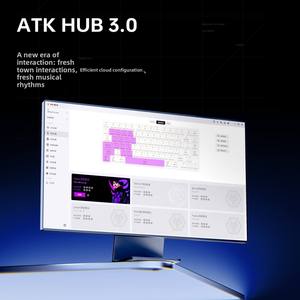 คีย์บอร์ดเกมมิ่ง ATK RS7 V2 RGB Backlight Magnetic Non-mechanical แบบมีสาย สำหรับคอมพิวเตอร์ตั้งโต๊ะ ปรับแต่งได้ รองรับการใช้งานทั่วไป - Product Image 2