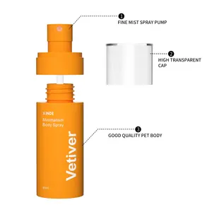 Flacone Spray in plastica per animali domestici cosmetico di alta qualità da 50ML da 80ML da 100ML da 150ML in colore opaco