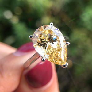 <span class=keywords><strong>Anello</strong></span> in <span class=keywords><strong>Argento</strong></span> 925 con Zirconia Cubica a Forma di Pera per Donna, Gioielleria di Moda - Product Image 2