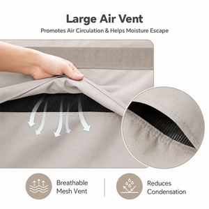 HOMFUL Coperture Impermeabili per <span class=keywords><strong>Tavoli</strong></span> e Sedie <span class=keywords><strong>da</strong></span> Patio, Rivestimento in PVC 600D Resistente per <span class=keywords><strong>Tavoli</strong></span> e Sedie <span class=keywords><strong>da</strong></span> <span class=keywords><strong>Esterno</strong></span> - Product Image 4