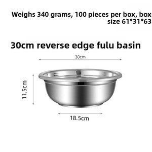 Évier à légumes en acier inoxydable 201 non magnétique avec rebord profond et design <span class=keywords><strong>Folo</strong></span> inversé - Product Image 4
