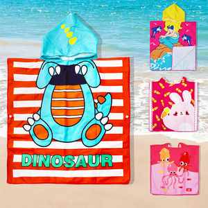 <span class=keywords><strong>Serviette</strong></span> de plage à capuche pour enfants, résistante au sable, confortable, douce, en microfibre, séchage rapide, poncho, cape pour enfants, <span class=keywords><strong>serviette</strong></span> portable pour la natation - Product Image 2