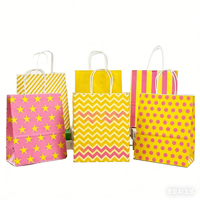 Tas Kertas Kraft Klasik Custom Grosir dengan Cetak Offset untuk Perhiasan, Hadiah, Supermarket, Pameran, Promosi, dan Pita