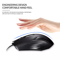 Ratón Óptico USB Ergonómico para Juegos, 3D, con Cable, Económico, para Hogar, Oficina, Portátil, PC de Escritorio, en Stock