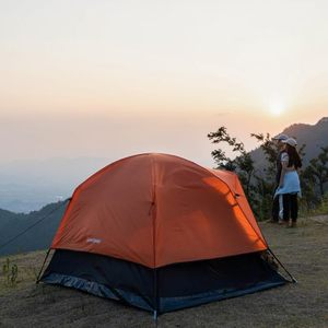 USA Warehouse 2026 Summer Hot Sale Orange <b>Camping</b> Tent Rainproof and Waterproof Windproof and Cold-resistant - Product Image 3