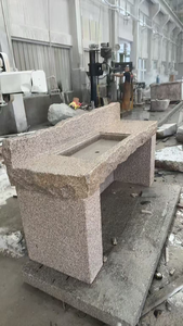 Lavabo de Mármol Natural para Baño, Pedestal, Encimera, Lavabo de Piedra para Hotel - Product Image 6