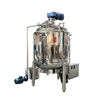 Cuve de fusion et de mélange de chocolat VBJX à haute efficacité, avec chauffage à double enveloppe, mélangeur et agitateur en acier inoxydable