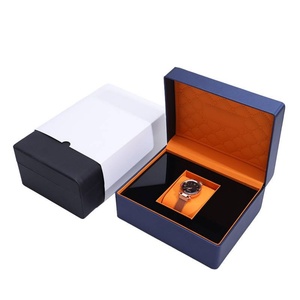 High End Luxury PU Man Smart <b>Watch</b> Organizer Box New Design PU Leather Single <b>Watch</b> Package Storage Show <b>Case</b> - Product Image 2