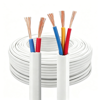 2-adriges 0,3mm²-2,5mm² RVB Flachkabel PVC-isoliert Verzinntes Kupfer LED-Beleuchtungskabel