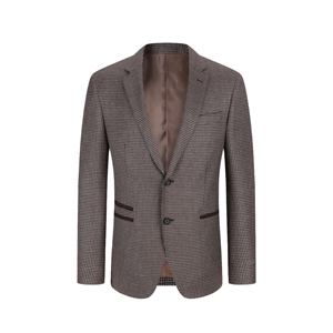 <b>Men</b>’s Slim Fit Business <b>Suit</b> <b>Blazer</b>, Premium Striped Formal Jacket, Breathable Button Front Plus Size Customized Design - Product Image 1
