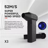2025 haute vitesse Portable Mini électrique 130000 tr/min Turbo ventilateur Vertical petite éolienne outil de nettoyage de voiture pour voiture ventilateur violent