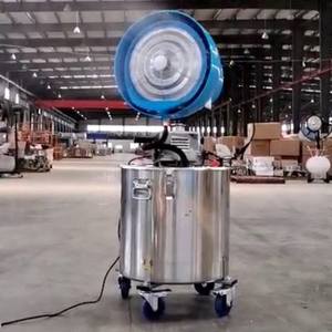 Ventilador de pulverización 170L tanque de agua grande ventilador atomizador de refrigeración humidificador de ventilador de niebla de pulverización móvil al aire libre - Product Image 5