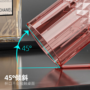 Transparent <b>mouthwash</b> cup with handle, washing cup, brushing cup, plastic water cup - Product Image 4