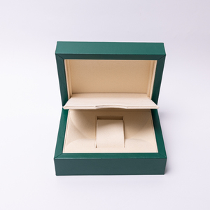 For Relox <b>Drop</b> Brand Luxury Watch <b>Boxes</b> Cases Wood Custom Logo Wooden Green Watch Box With Brand Logo - Product Image 5