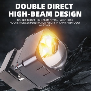 M5-2 Auto Led Headlights Double Cup 1.5 Inch Matrix Module Bi Led Projector Lens High Low Beam Laser Headlights Mini Lens - Product Image 4