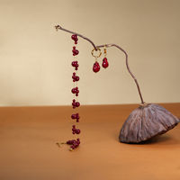Collier en acier inoxydable avec perles rouges pour femmes TANGPEI, bijoux de mode