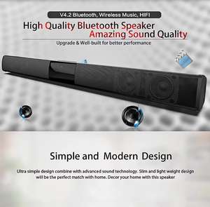 מפעל בתפזורת נייד באיכות גבוהה נייד שן בר רמקול עבור טלוויזיה וטלפון נייד, בית קולנוע אלחוטי bt soundbar - Product Image 4