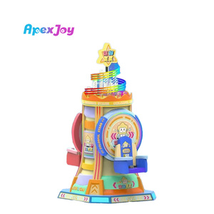 ApexJoy Nuevo Juego de Columpios Eléctricos de Alta Calidad que Funciona con Monedas, para Niños, Comercial, con Diseño de Rueda de la Fortuna, Construcción Metálica, en Inglés - Product Image 1