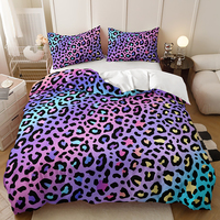 Housse de couette d'hiver personnalisée de luxe de qualité supérieure à motif léopard et motif laitier, impression numérique tendance