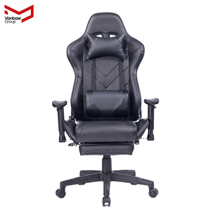 VANBOW <span class=keywords><strong>Ergo</strong></span> XL <span class=keywords><strong>Chaise</strong></span> de jeu robuste Capacité de 350lb <span class=keywords><strong>Chaise</strong></span> moderne à dossier haut et large en cuir synthétique pivotante pour adultes - Product Image 1