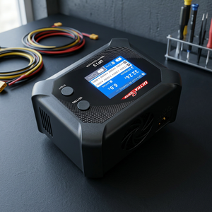 เครื่องชาร์จแบตเตอรี่ LiPo แบบสองช่องสัญญาณ UP13 กำลังไฟ 200W 10A 2-8S พร้อมหน้าจอ LCD ขนาด 2.4 นิ้ว สำหรับโดรน RC - Product Image 3