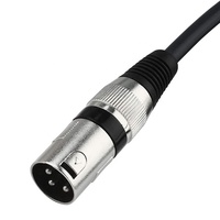 Câble audio Xput 6,35 mm TS mâle vers XLR mâle, transmission de signal mono 2 pôles, connecteur plaqué or pour haut-parleur