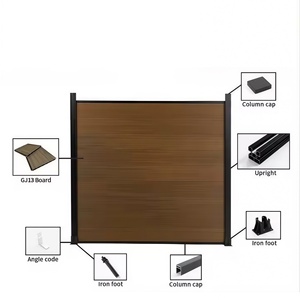 Recinzione <span class=keywords><strong>da</strong></span> Giardino WPC Facile <span class=keywords><strong>da</strong></span> Installare, Pannelli WPC per Esterni, Tavole Composite per Pavimenti Esterni, Pannelli per Recinzioni e Rivestimenti Economici - Product Image 2