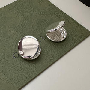 S925 argent Sterling Style coréen à la mode Texture oreille bijoux Matsumoto Nae même boucle d'oreille conception de niche - Product Image 3