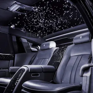 DIY design one-size-fits-all complete set twinkle and meteor limousine /SUV car roof mixed fiber size starlight kit