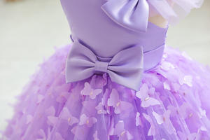 <span class=keywords><strong>Robe</strong></span> de soirée de luxe pour fille, style princesse, en tulle à volants, bouffante, violette, pour <span class=keywords><strong>cocktail</strong></span>, fête, club, cérémonie - Product Image 4