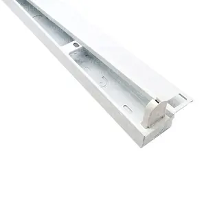 Indoor T5 T8 LED Tube Fixture System Single Tube Double Tube Bracket Holder Stand Light Iron Housing PP 2FT 3FT 4FT 5FT PC 80 95