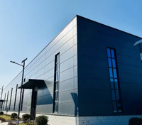 Structure d'entrepôt d'usine facile à construire, atelier préfabriqué en structure métallique, bâtiment métallique