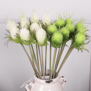 QIHAO Bouquet de fleurs artificielles à têtes pointues en soie, haute simulation, pour décoration intérieure et extérieure - Product Image 3