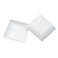 Mini-assiettes jetables biodégradables en bagasse de canne à sucre, forme carrée, pour sauces, assaisonnements, apéritifs et finger foods
