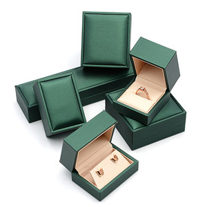 Caja de Joyería de Cuero PU de Lujo con Logotipo Personalizado al por Mayor para Anillos, Pendientes, Colgantes, Pulseras, Collares, Cajas de Almacenamiento para Regalos - Product Image 3