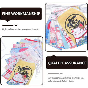 Guirlandes de drapeaux suspendus de style <span class=keywords><strong>japonais</strong></span> personnalisées, mini-drapeaux Nobori, impression de logo personnalisée, drapeaux de style <span class=keywords><strong>japonais</strong></span> - Product Image 2