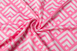 <b>Men's</b> Printed Golf <b>Shirt</b> <b>Pink</b> Geometric Design Short Sleeve <b>Polo</b> <b>for</b> Golf Club Tournament and Team Events - Product Image 6