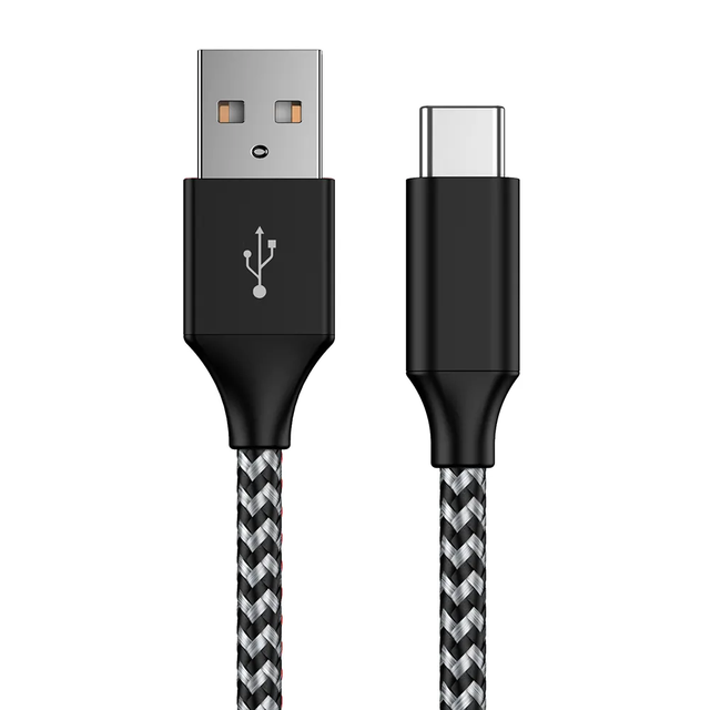 Nylon Braided 3a Fast Charger USB Type C Super Fast Charging Cable 3 Meter USB Type c Phone Charging Cable