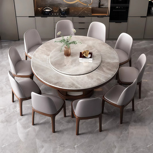 <span class=keywords><strong>Mesa</strong></span> de Comedor y <span class=keywords><strong>Sillas</strong></span> de Madera Maciza, <span class=keywords><strong>Mesa</strong></span> Redonda Pequeña para el Hogar <span class=keywords><strong>con</strong></span> Plato Giratorio, Apta para Hoteles - Product Image 5