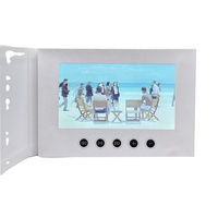 Brochures vidéo A5 blanches, cartes de vœux vidéo, brochures numériques, envois vidéo LCD pour les festivals