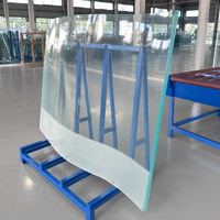 Murs-rideaux en verre feuilleté trempé cintré sur mesure, certifiés CE, épaisseur 3-25 mm, pour hôtels, gratte-ciel, métros