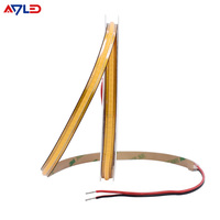 Ruban LED Flexible Premium COB 528 LED/m, Angle de Faisceau 180°, Émission Blanc Chaud, Corps en Aluminium + Plastique, IP20, Coupe Facile