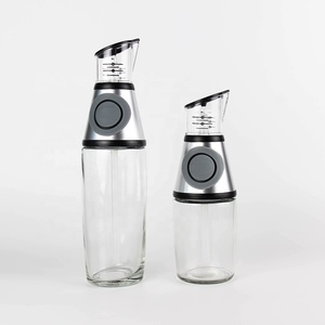 Dispenser per Olio d'Oliva da Cucina <span class=keywords><strong>Antigoccia</strong></span> con Misurazioni Bottiglia in Vetro per Olio, Aceto e Salse - Product Image 2