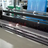 Machine de fabrication de sacs plats en plastique 2 couches HDPE/LDPE Nylon/PE Polythène Ligne de production de t-shirts et d'ordures Composants de base Moteur PLC