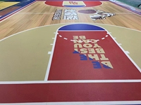 Tapis de sport de luxe antidérapant et imperméable en PVC mince imprimé en 3D pour le volleyball, le basketball, le badminton, la salle de danse, le revêtement de sol