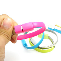 Racelet-cable de datos para teléfono móvil, pulsera de cable de datos hecha de cable de carga rápida