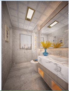 Carrelage de <span class=keywords><strong>plafond</strong></span> antirouille de haute qualité, résistant à l'humidité pour la décoration de cuisine et de la salle de bains - Product Image 5