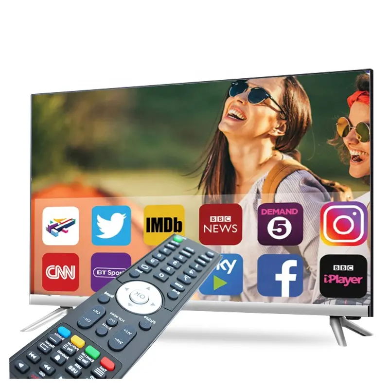 OEM फ्लैट स्क्रीन टीवी उच्च गुणवत्ता धूल से मुक्त 43 42 40 24 32 इंच एलसीडी एलईडी टीवी पूर्ण HD UHD 32 इंच 4k स्मार्ट एंड्रॉयड टीवी 32in